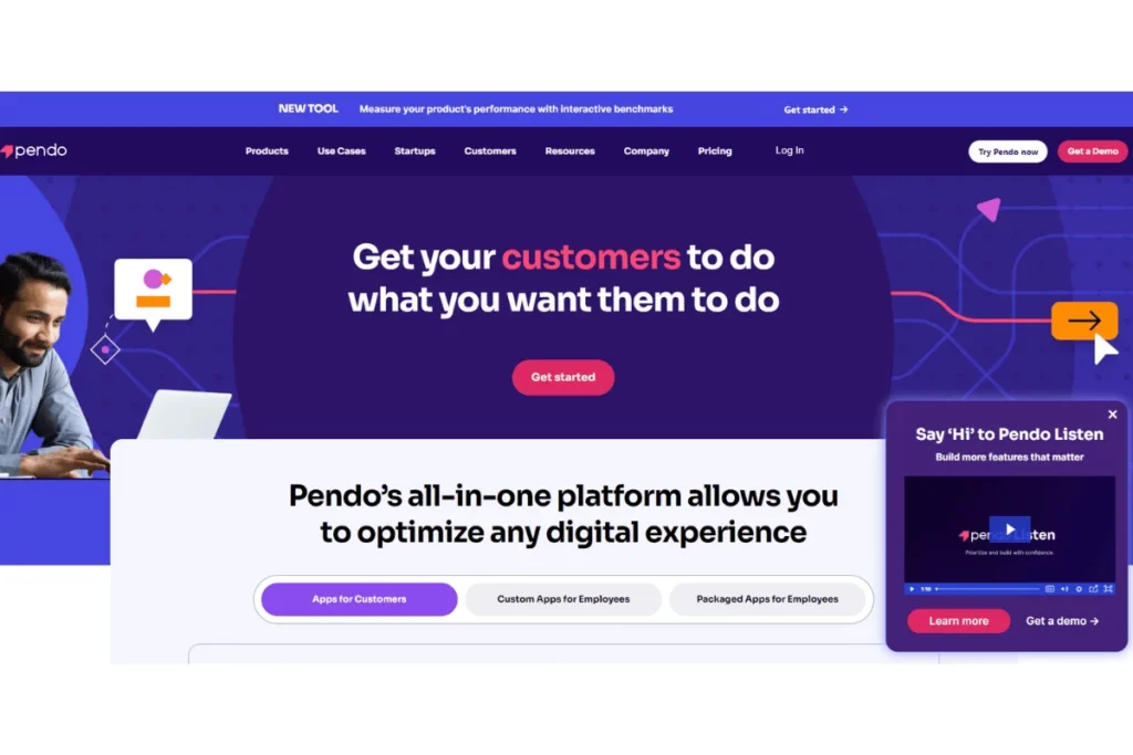 Pendo Homepage