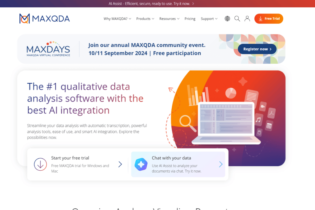 MAXQDA Homepage