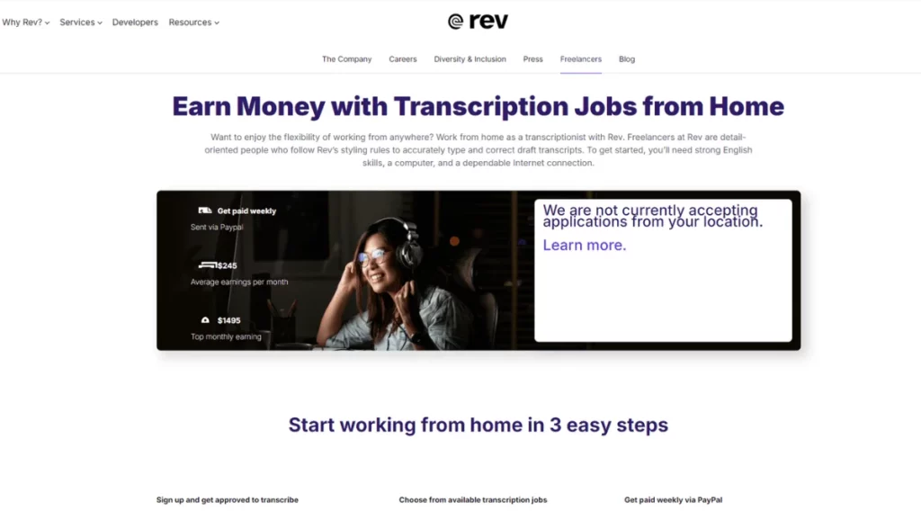 Rev Homepage