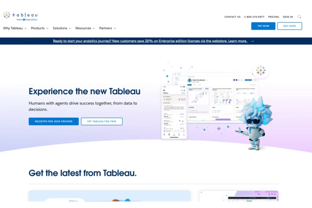 Tableau Homepage