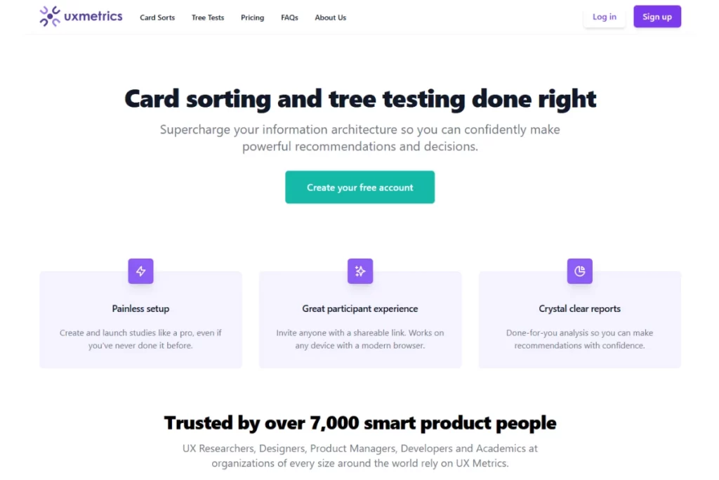 UXMetrics Homepage