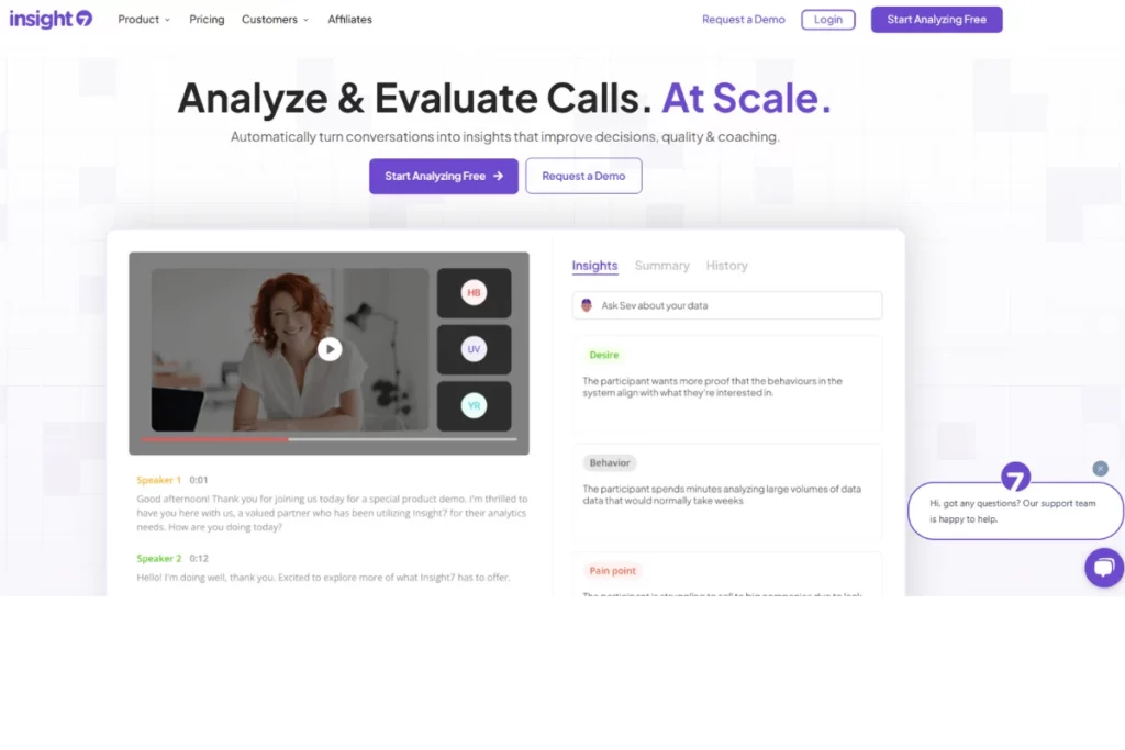 Insight7 Homepage