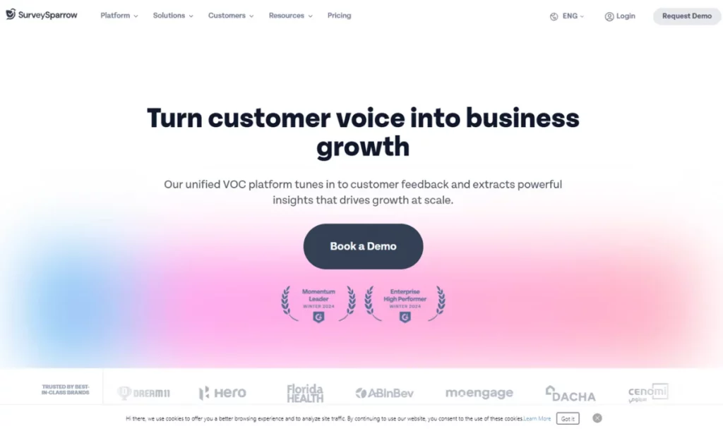 SurveySparrow Homepage