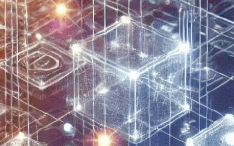 Abstract digital cubes representing AI market research technology tools.